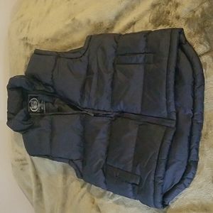 Boys Navy Puffer Vest sz 10-12/m